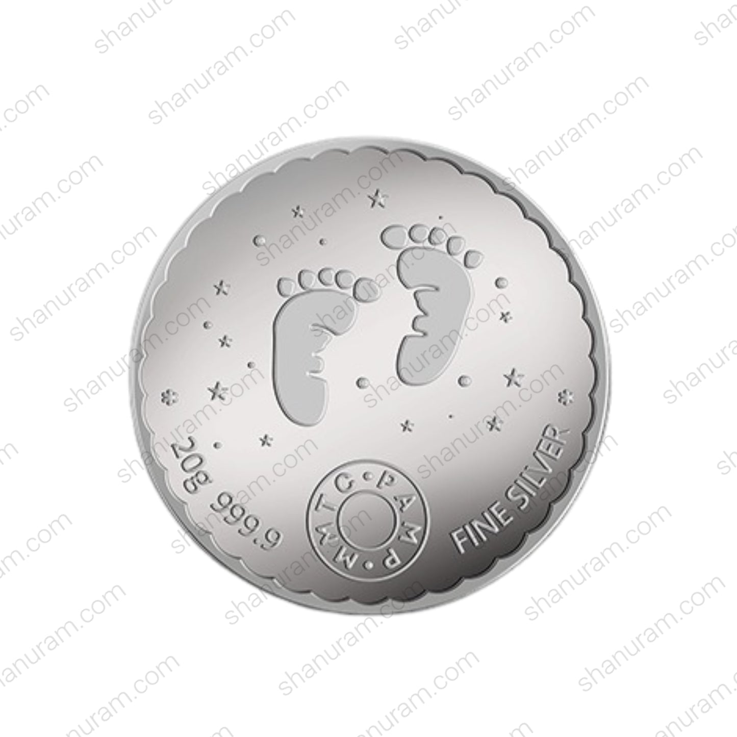 MMTC-PAMP 20 Gram 999.9+ Pure Silver Pure Happiness Coin