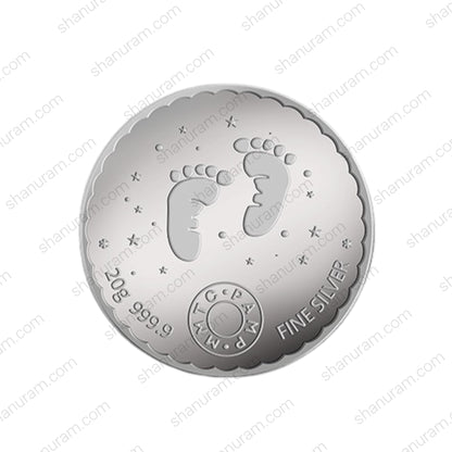 MMTC-PAMP 20 Gram 999.9+ Pure Silver Pure Happiness Coin