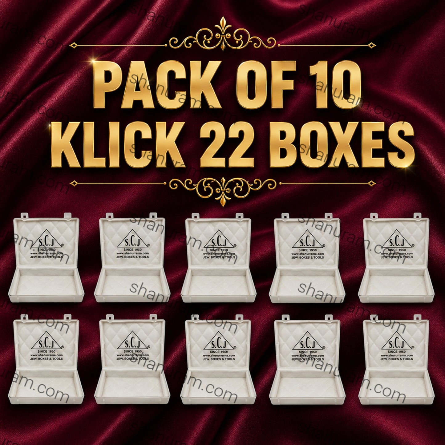 Pack Of 10 - Klick 22 Box - Earring /Small Pendant set