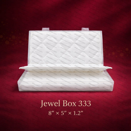 Jewel Box 333 Double Flap Small Necklace Set Box – Compact Jewellery Storage Case