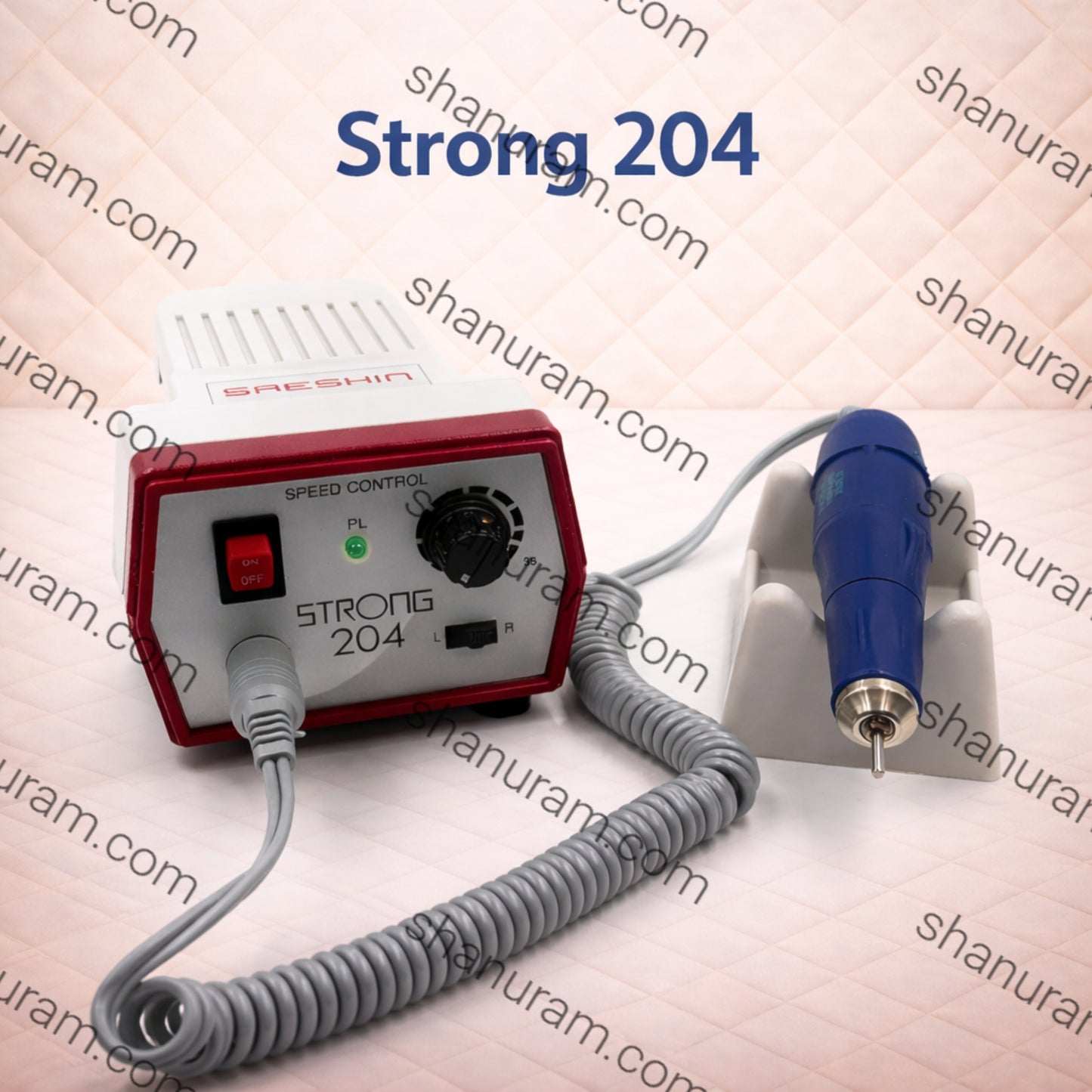 Strong 204 Micro Motor Handpiece & Control Box Polishing Handpiece 220v Polish Motor Grinding Machine for Jewellery/Grinding Polish 35000r/min