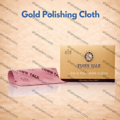 Town Talk Gold Polishing Cloth | Clean & Shine Gold Jewellery - 30x45cm