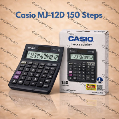 Casio MJ-12D 150 Steps Check and Correct Desktop Calculator