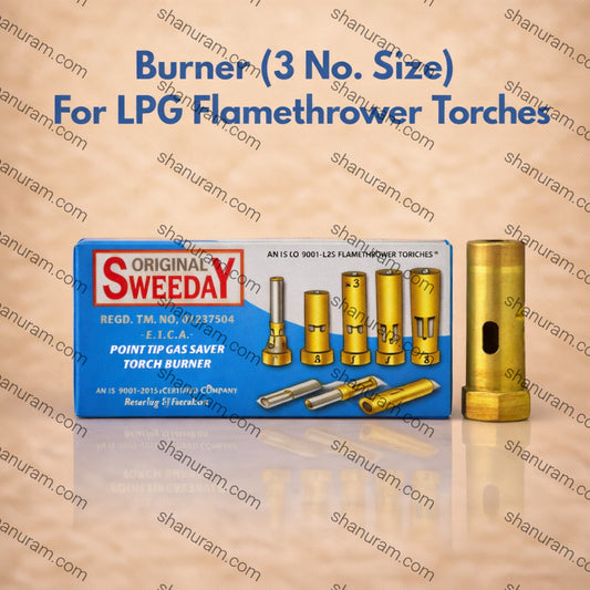Burner (3 No. Size) For LPG Flamethrower Torches