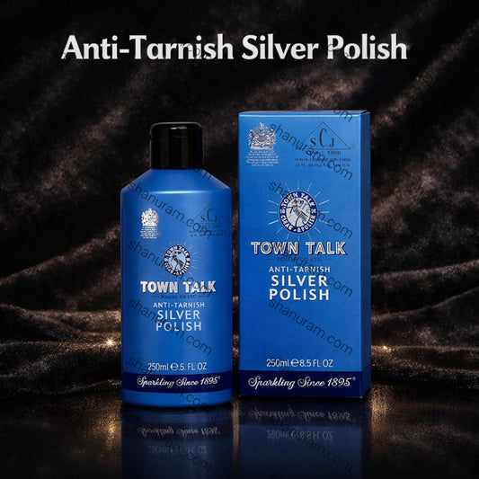Town Talk Anti-Tarnish Silver Polish | Clean & Protect Silver Items - 250ml