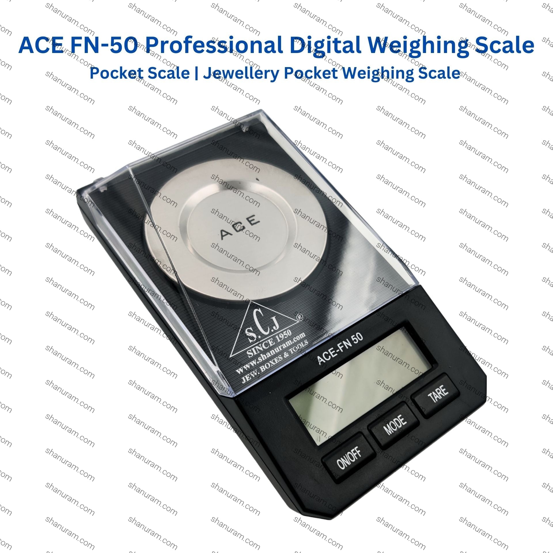 ACE FN-50 Pocket Digital Scale – 50g x 0.001g Ultra-Precise Jewellery ...