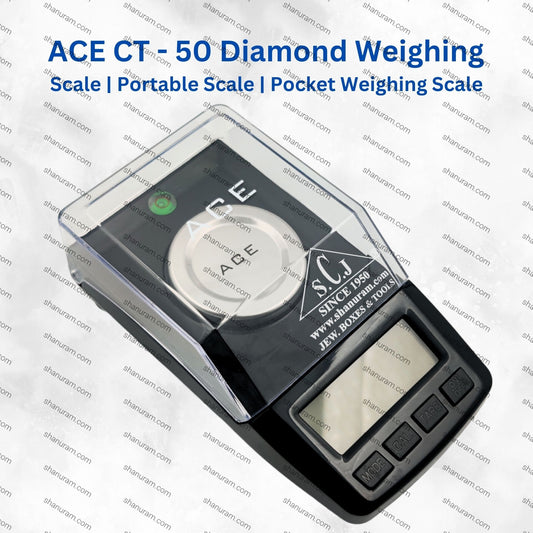 SCJ ACE CT - 50 Diamond Weighing Scale | Portable Scale | Pocket Weighing Scale