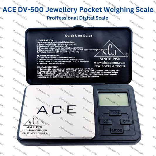 ACE DV-500 Digital Pocket Scale – 500g x 0.01g Precision for Jewelry & Gems
