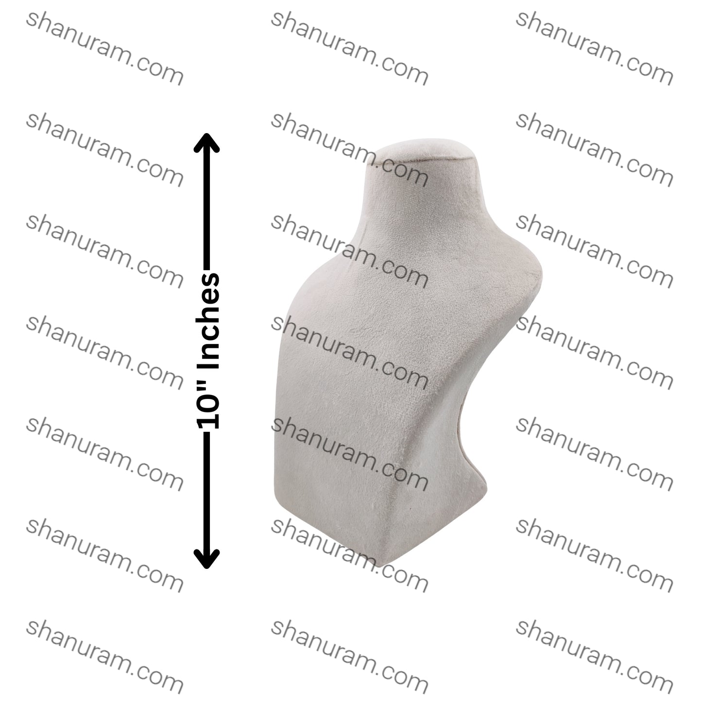 Dummy Cream Suede Stand for Necklace with curve