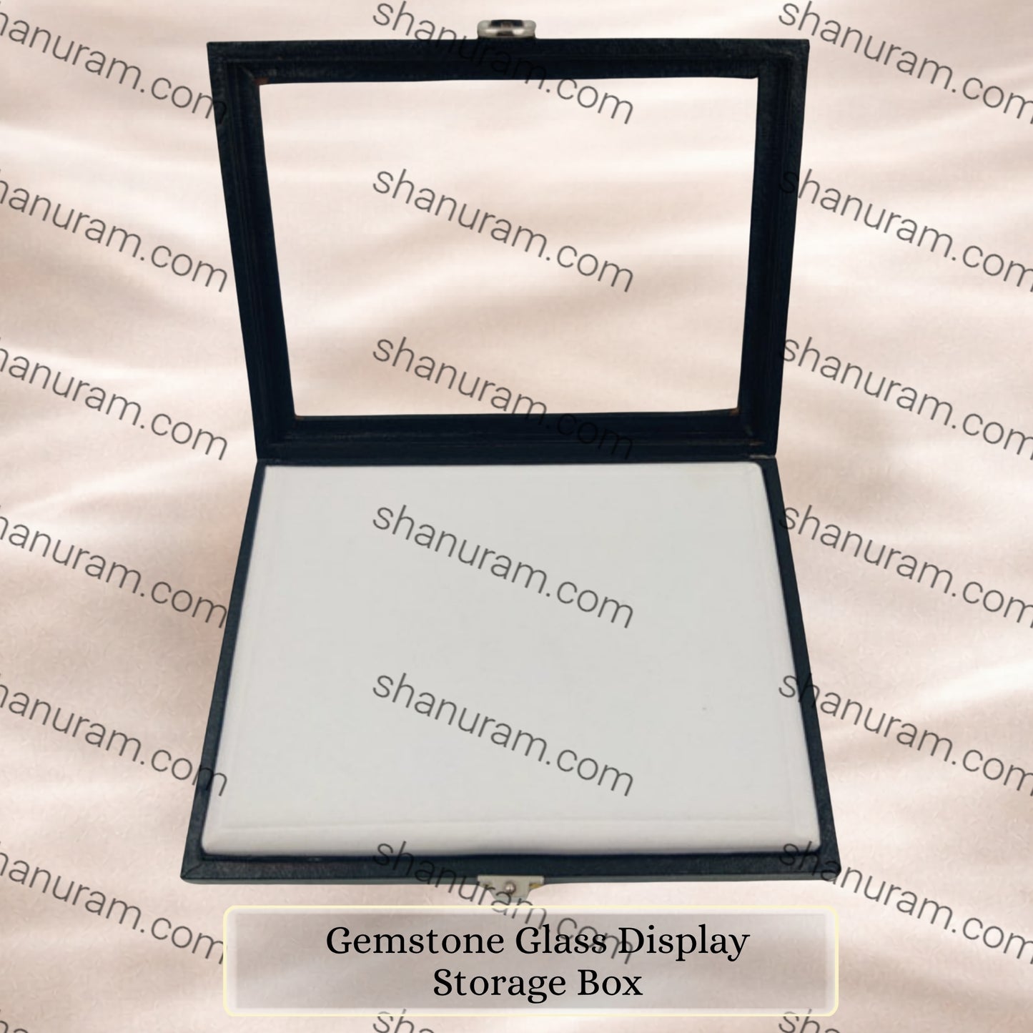 Gemstone Glass Display Storage Box | 9 x 6 inches