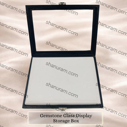Gemstone Glass Display Storage Box | 9 x 6 inches