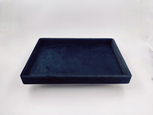 Black Suede Fabric Jewellery Display tray(Long Height)