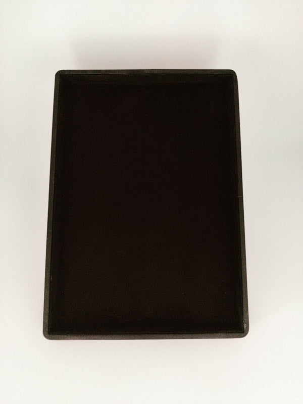 Rexine Black Suede Fabric Jewellery Display Tray