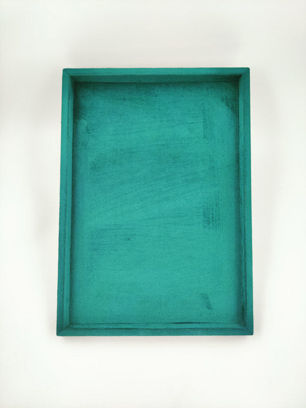 Dark Green Suede Fabric Jewellery Display Tray