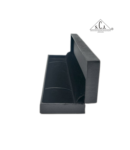Black Crocodile Texture Bracelet Box