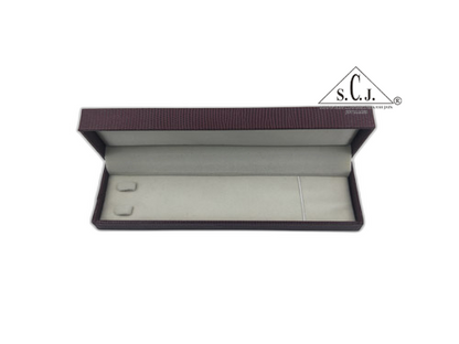 Maroon Crocodile Texture Small Chain Box