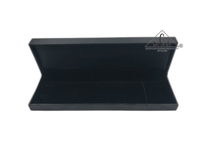 Black Crocodile Texture Large Chain Box