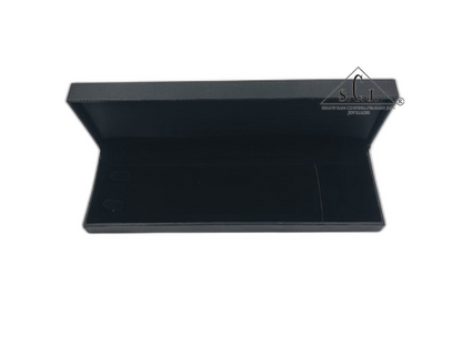 Black Crocodile Texture Large Chain Box