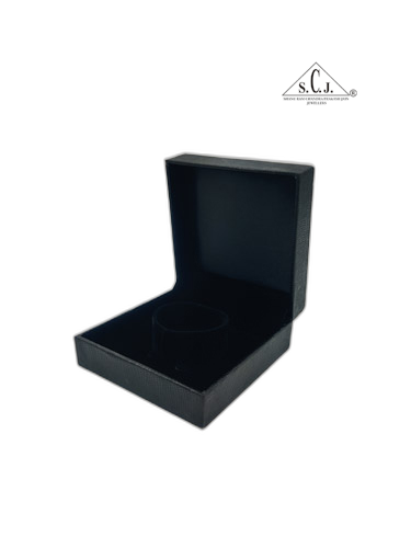 Black Crocodile Texture Single Bangle Box