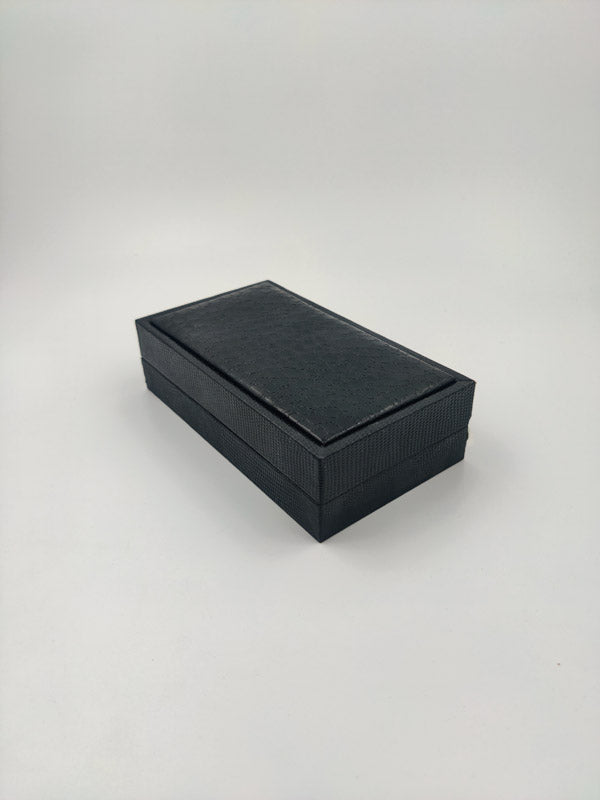 Black Crocodile Texture Double Bangle Box