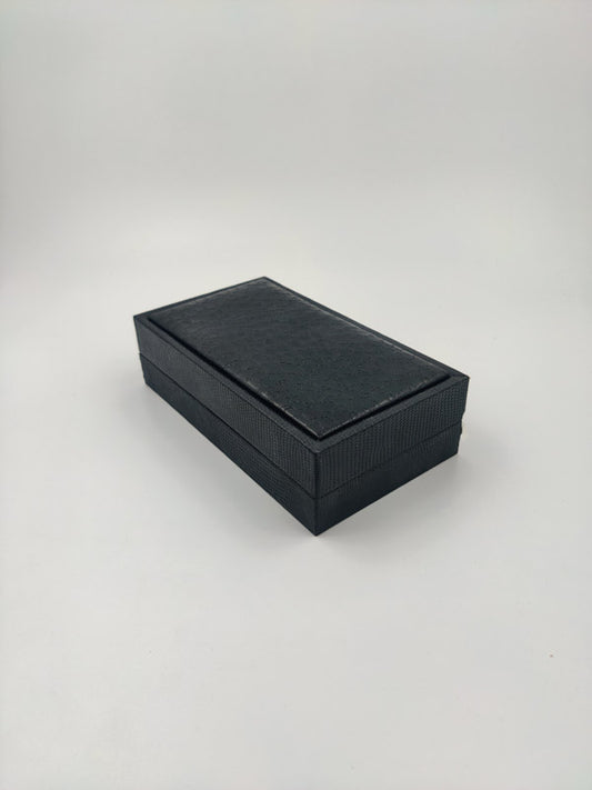 Black Crocodile Texture Double Bangle Box