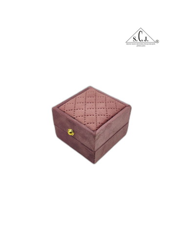 Pink Cuthley Texture Suede Fabric Ring LED Light Box
