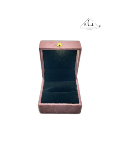Pink Cuthley Texture Suede Fabric Ring LED Light Box
