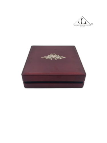Premium Red Silk Series Small Necklace Set LED Light Box