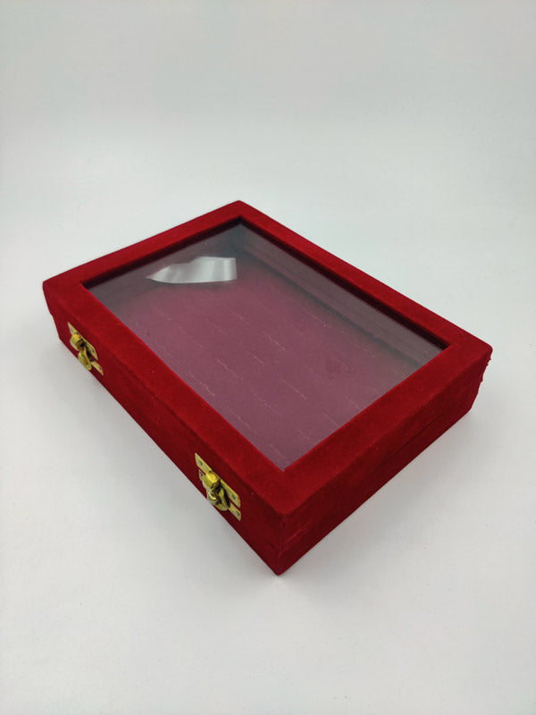 Red Velvet Ring Stock Box