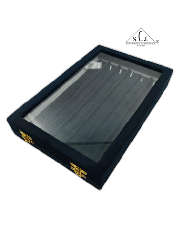 Black Suede Chain Stock Box