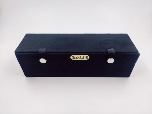 16-pair Black Suede Tops/Earrings Storage Box | Tops/Earrings Vanity Box | Tops/Earrings Folder Box