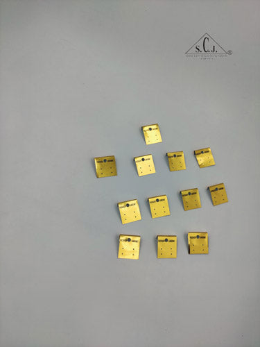 Small Plastic Earring Golden Display Card