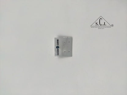Small Plastic Earring Silver Display Card
