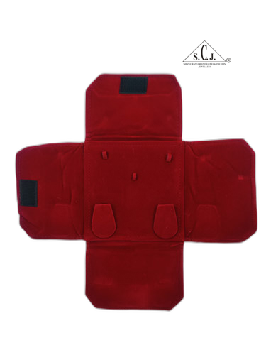 Red Velvet Small Necklace Set Folder