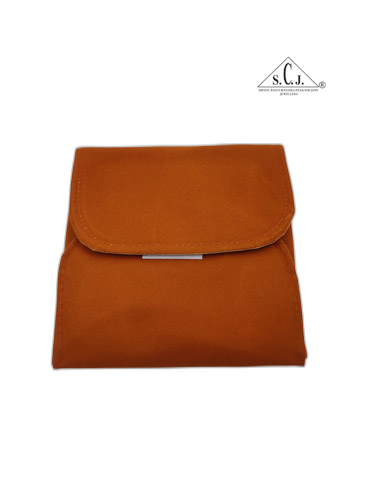 Rust Brown Velvet Medium Necklace Set Folder