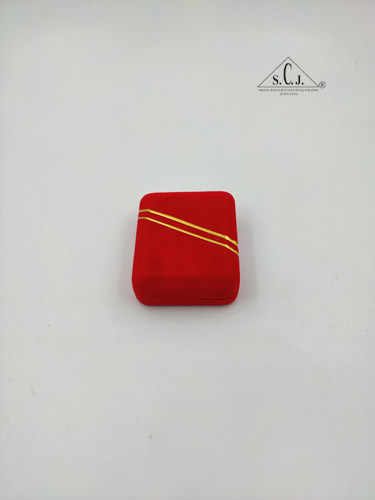 Red Velvet Rectangular Tops Box