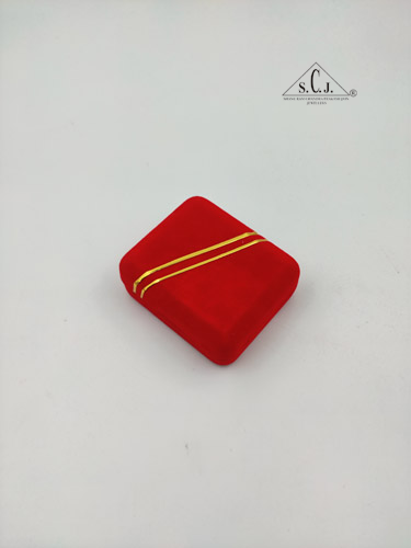 Red Velvet Rectangular Tops Box