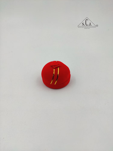 Fancy Red Velvet Ring Box