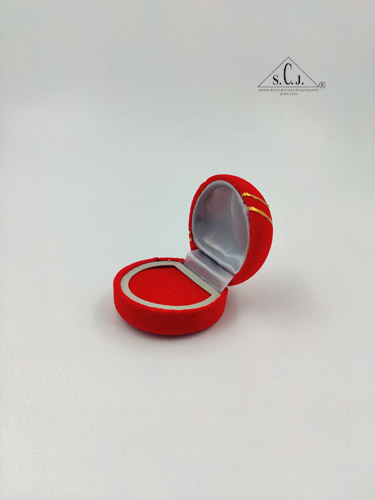 Fancy Red Velvet Ring Box