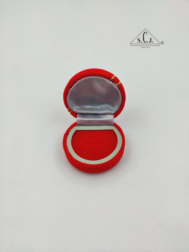 Fancy Red Velvet Ring Box