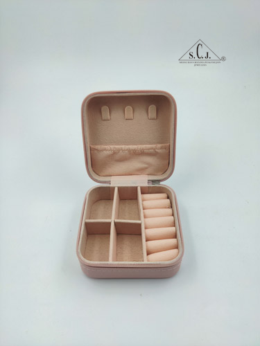 Pink Premium Multi-function Wardrobe Jewellery organizer Case for Earrings, Chains, Rings