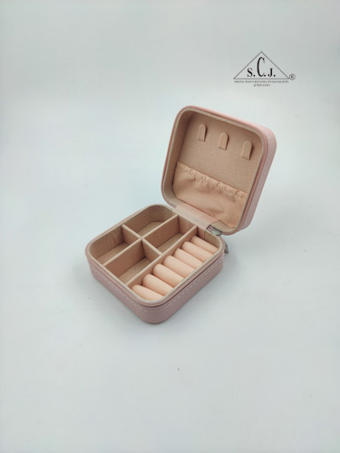 Pink Premium Multi-function Wardrobe Jewellery organizer Case for Earrings, Chains, Rings