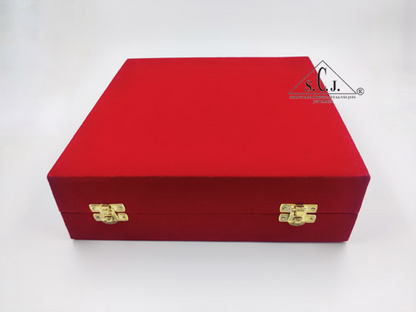 Red Velvet 4-set Silver Plated Bowl Box