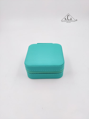 Turquoise Green Premium Multi-Function Jewellery Organizer Case for Earrings, Chains & Rings