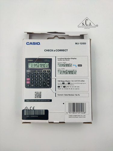 Casio MJ-120D 150 Steps Check and Correct Desktop Calculator with Tax Keys