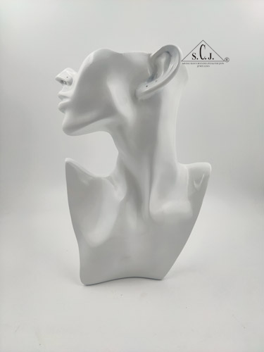Mannequin Jewelery Necklace, Earring Display Stand Bust Half Face