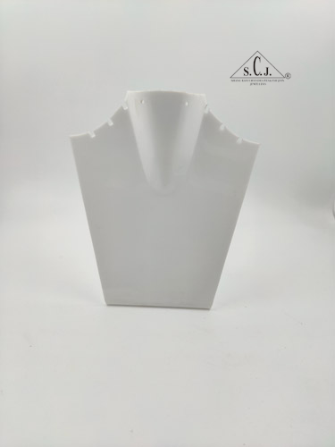 Chain, Necklace Jewellery Display Stand Jewellery Organizer, 7" White