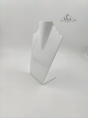 Chain, Necklace Jewellery Display Stand Jewellery Organizer, 7" White