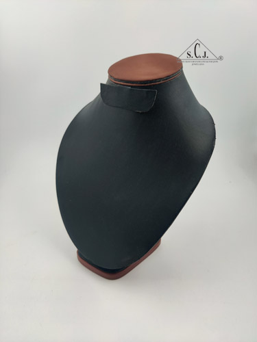 Neck form Allure Leatherette Black Display Stand, 10" inch