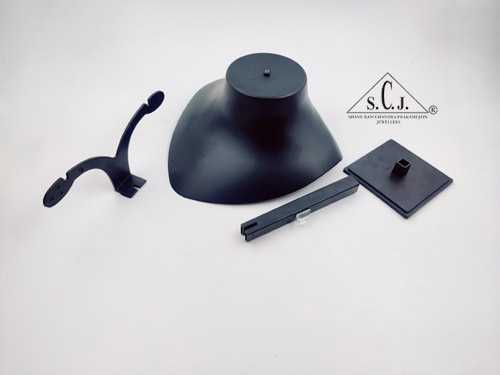Black Plastic Choker Necklace Earring Jewellery Display Stand
